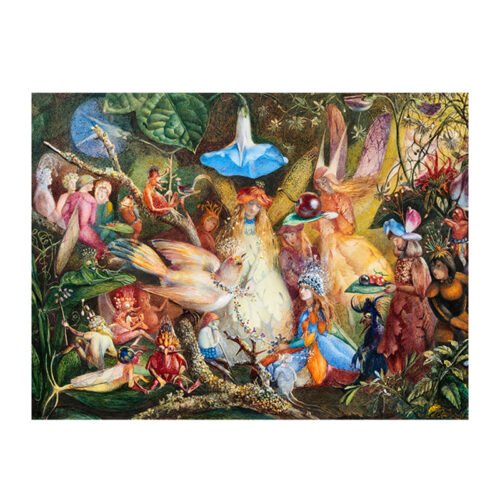 Lizzle Puzzle-Secret Gathering (4) Lizzle-Irregular Cut 500 Piece Puzzle-Secret Gathering