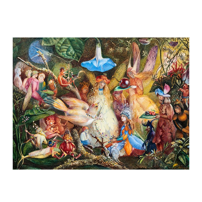 Lizzle Puzzle-Secret Gathering (4) Lizzle-Irregular Cut 500 Piece Puzzle-Secret Gathering