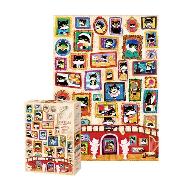 Gubu&Aipuzzle-500pcs Jigsaw Puzzle-Meow Lisa