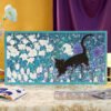 Momibook-1000 Piece Jigsaw Puzzle-Cat Among Flowers