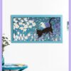 Momibook-1000 Piece Jigsaw Puzzle-Cat Among Flowers