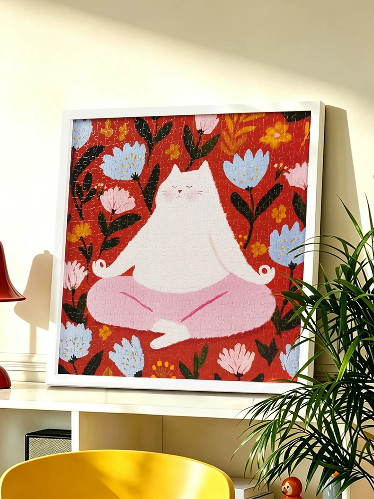 Momibook-Cat Yoga-500 Piece Puzzle