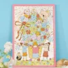Momibook-Flowers and Friends1 Momibook-1000 Piece Jigsaw Puzzle-Flowers and Friends