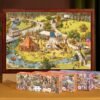 Momibook-Panoramic Visual Discovery-Busy Busy Town Series 1000pcs Puzzle-Go Camping