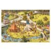 Momibook-Panoramic Visual Discovery-Busy Busy Town Series 1000pcs Puzzle-Go Camping