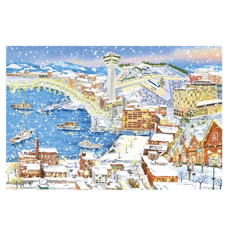 Momibook-Hakodate Winter (1) Momibook-1000pcs Jigsaw Puzzle-Hakodate Winter