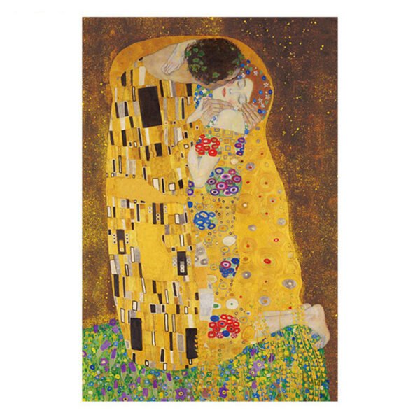 Momibook-1000pcs Jigsaw Puzzle-Klimt Kiss(Gold Foil)