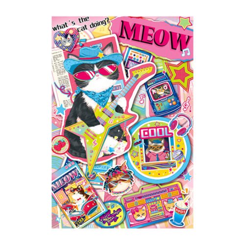 Momibook Puzzle-Cat Band (1) Momibook-1000pcs Jigsaw Puzzle-Cat Band