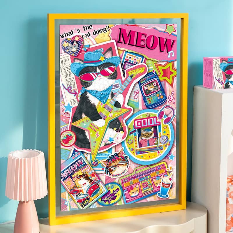 Momibook-1000pcs Jigsaw Puzzle-Cat Band