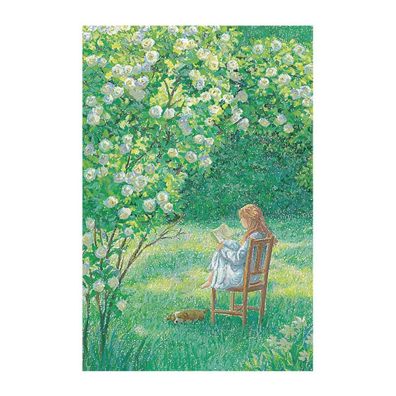 Momibook Puzzle-Read in Green (2) Momibook-1000pcs Jigsaw Puzzle-Read in Green