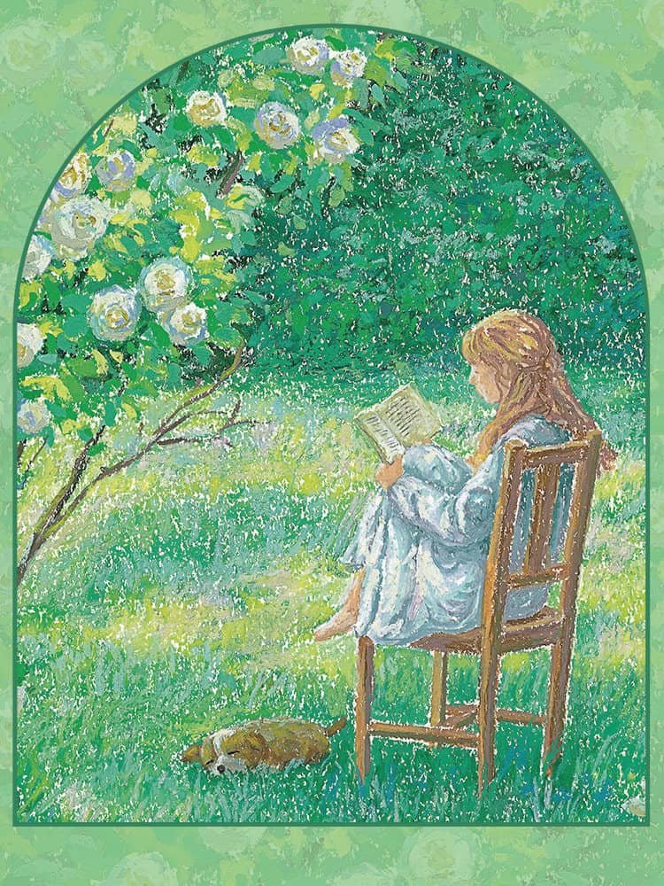 Momibook Puzzle-Read in Green (3) Momibook-1000pcs Jigsaw Puzzle-Read in Green