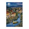 Momibook-1000 Piece Jigsaw Puzzle-Riverside Starlight(Gold Foil)