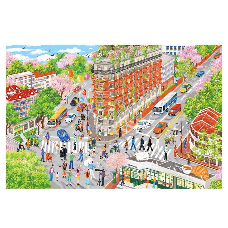Momibook-Wu Kang Building Momibook-1000 Piece Jigsaw Puzzle-Wu Kang Building