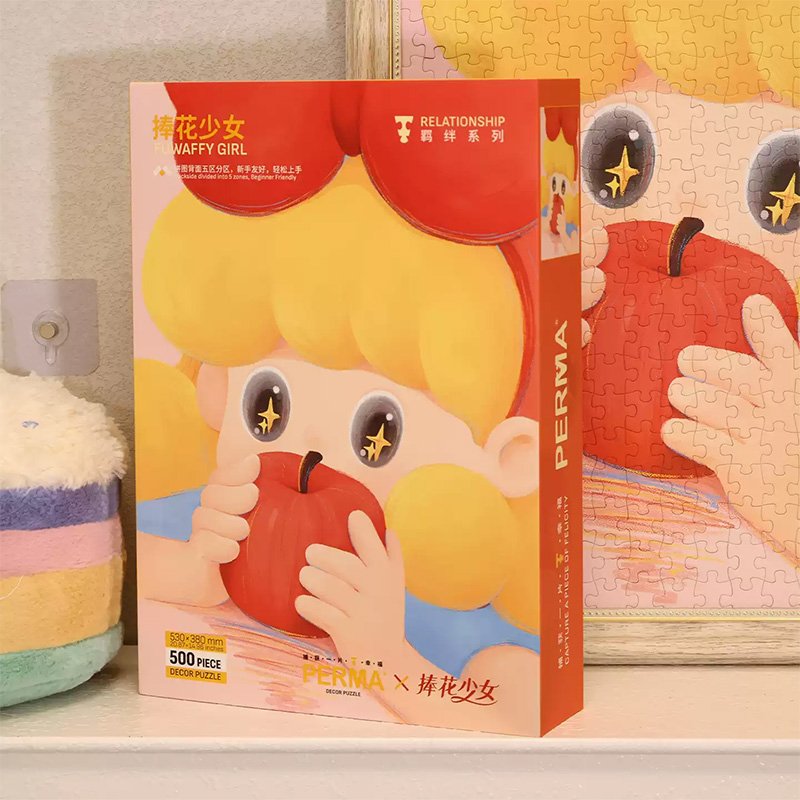 Perma-Fuwaffy Girl (3) Perma Puzzle-500 Piece-Fuwaffy Girl