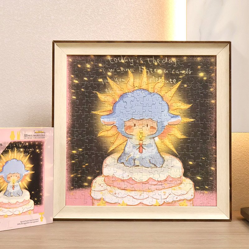 Perma-Let the candle burn! (1) Perma Puzzle-321 Piece Irregular Cut-Let the candle burn