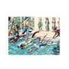 Pin De Le-Cat Swimming Race-1000pcs Jigsaw Puzzle