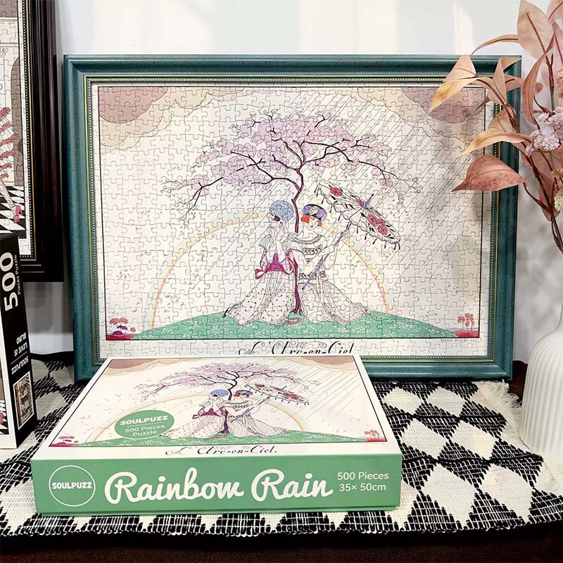 Soulpuzz-500pcs Vintage Jigsaw Puzzle-Rainbow Rain