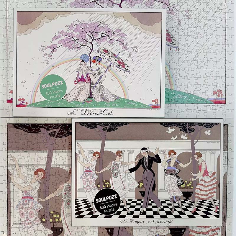 Soulpuzz Vintage Puzzle-Rainbow Rain (3) Soulpuzz-500pcs Vintage Jigsaw Puzzle-Love is Blind