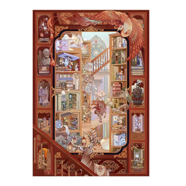 Priceces-1000pcs Jigsaw Puzzle-The Enchanted Library