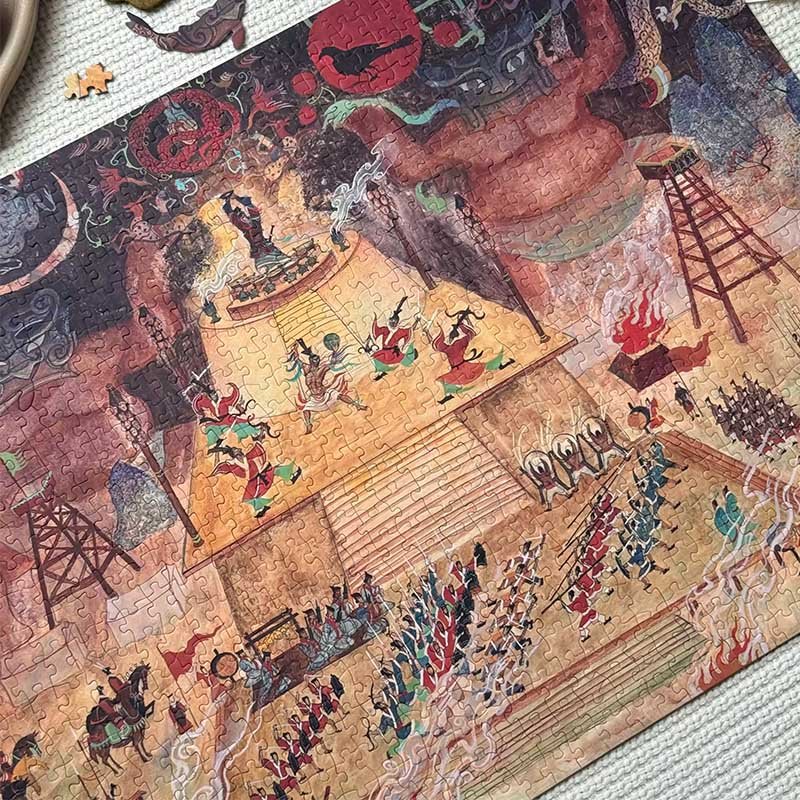 Ber-1000pcs Puzzle-Victory at Mount Langjuxu