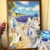 Vox-1000 Piece Puzzle-Afu Watercolor-Roaming in Santorini