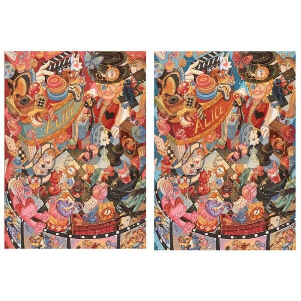 Discontinued-WanLeFaZe-1000pcs Double Side Jigsaw Puzzle-The Mad Hatter's Theatre