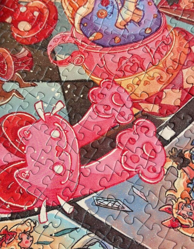 Discontinued-WanLeFaZe-1000pcs Double Side Jigsaw Puzzle-The Mad Hatter's Theatre