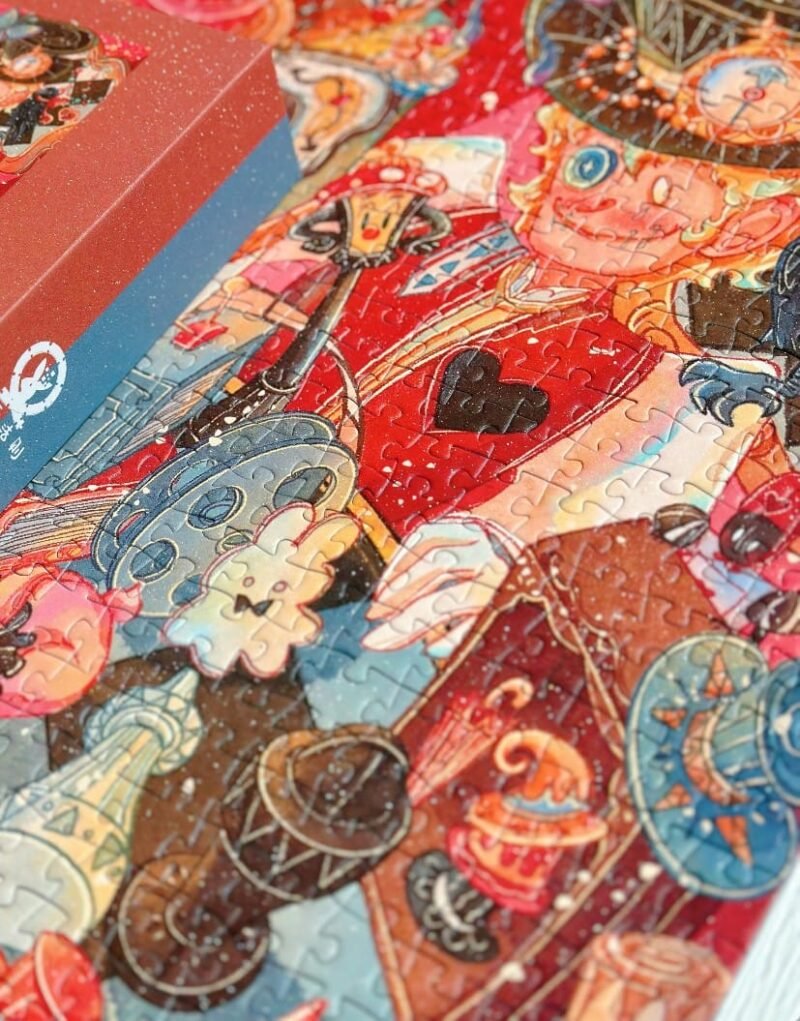 Discontinued-WanLeFaZe-1000pcs Double Side Jigsaw Puzzle-The Mad Hatter's Theatre