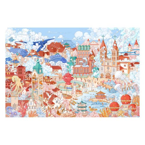 3djp/Pintoo-Plastic Jigsaw Puzzles 1134pcs-Showpiece L-Ocean City