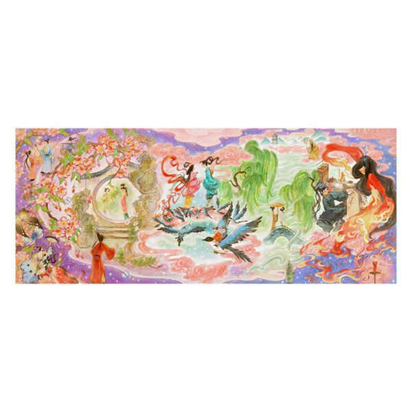 3djp/Pintoo Plastic Jigsaw Puzzles 1500pcs-Love Story Scroll