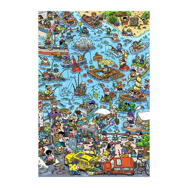3djp(Pintoo)-3D Jigsaw Puzzles 504pcs-Fishing Diary