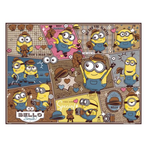 3djp/Pintoo-1200pcs Plastic Jigsaw Puzzles-Gentle Minions