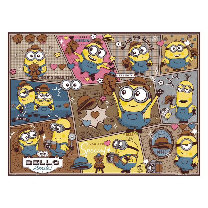 3djp/Pintoo-1200pcs Plastic Jigsaw Puzzles-Gentle Minions