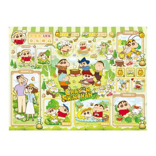3djp/Pintoo-Plastic Jigsaw Puzzles 1008pcs-Showpiece L-Crayon Shin-chan Kasukabe Camping Story