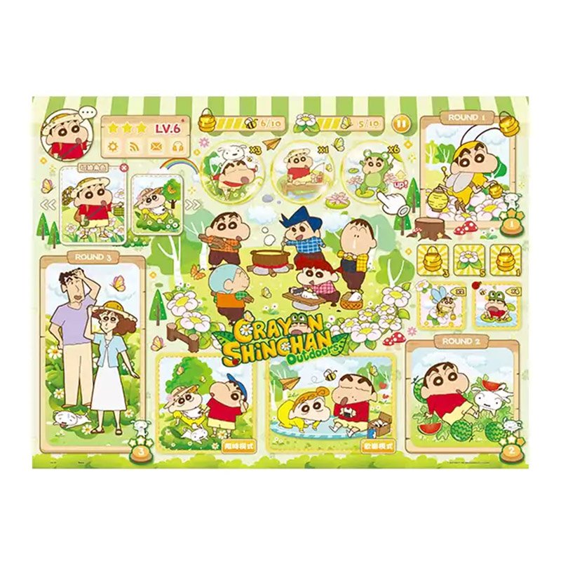 3djp/Pintoo-Plastic Jigsaw Puzzles 1008pcs-Showpiece L-Crayon Shin-chan Kasukabe Camping Story