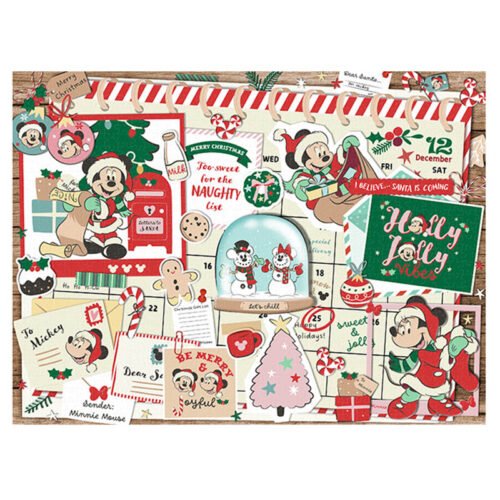 3djp/Pintoo-Plastic Jigsaw Puzzles 1008pcs-Showpiece L-Mickey‘s Christmas Best Buddies