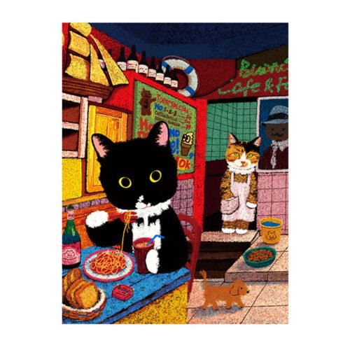 3djp(Pintoo)-3D Jigsaw Puzzles 567pcs-The Little Freedom of Eating Alone
