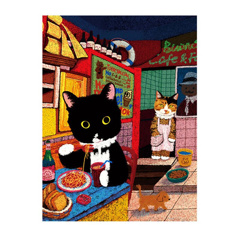 3djp(Pintoo)-3D Jigsaw Puzzles 567pcs-The Little Freedom of Eating Alone