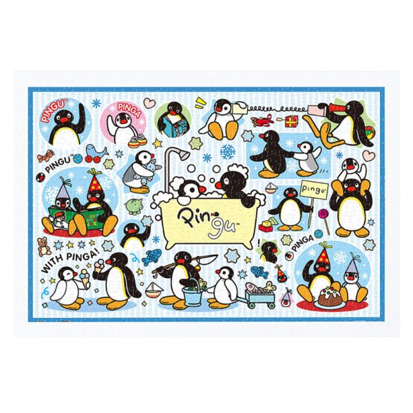 3djp/Pintoo-3D Jigsaw Puzzles 600pcs-Pingu and Pinga