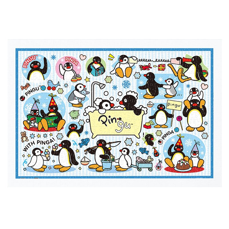 3djp/Pintoo-3D Jigsaw Puzzles 600pcs-Pingu and Pinga