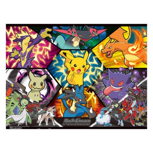3djp/Pintoo-1200pcs Plastic Jigsaw Puzzles-Pokémon Series-The Ultimate Battle