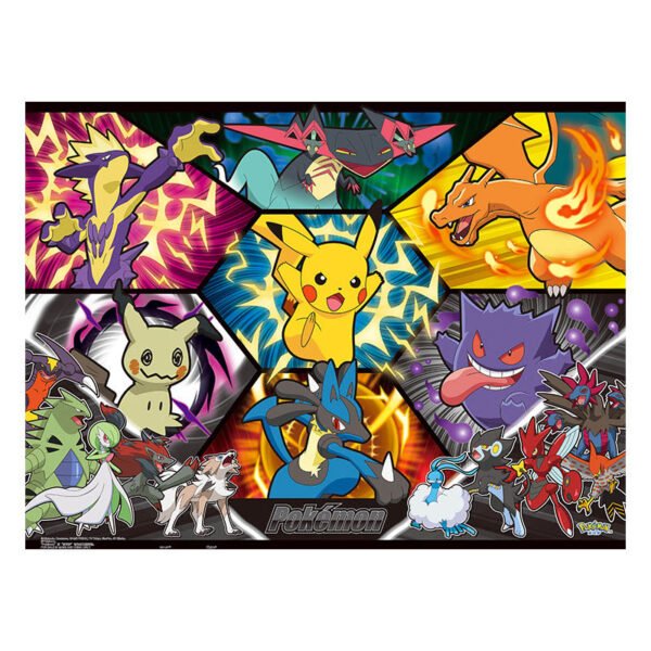 3djp/Pintoo-1200pcs Plastic Jigsaw Puzzles-Pokémon Series-The Ultimate Battle