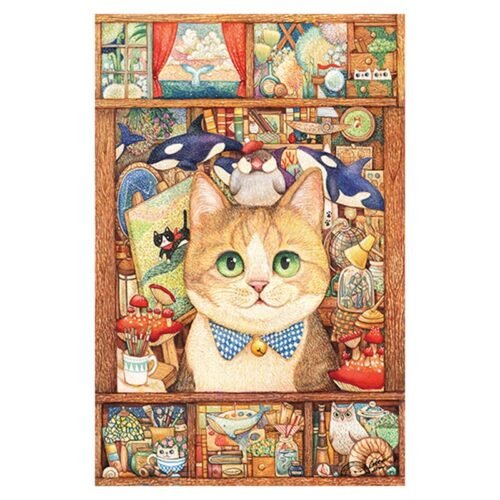 3djp/Pintoo-3D Jigsaw Puzzles 600pcs-Meow Studio