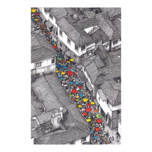 3djp/Pintoo-3D Jigsaw Puzzles 600pcs-Rainbow in the Rainy Lane
