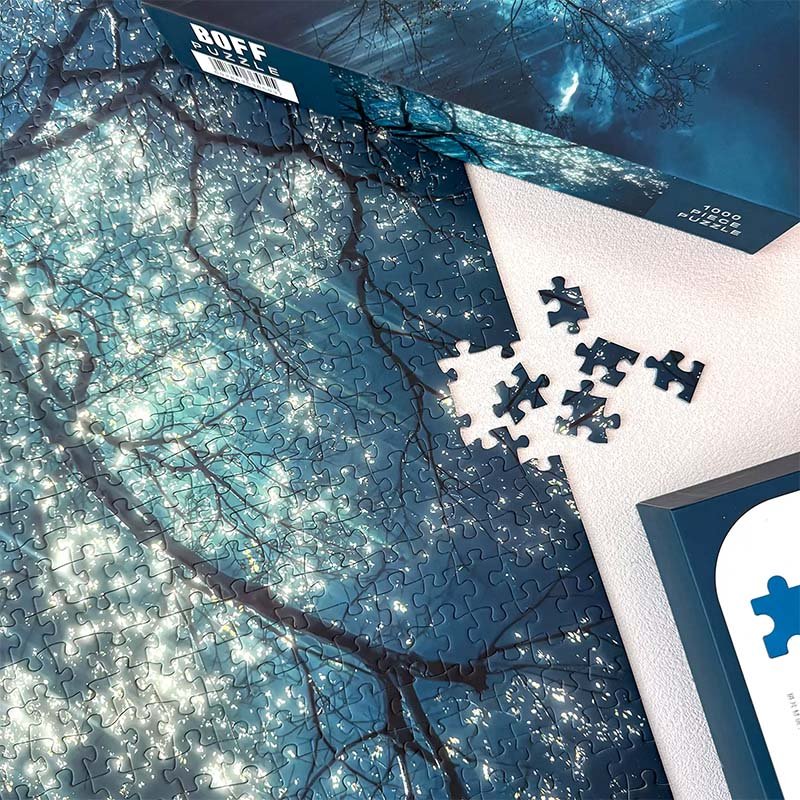 Boff Puzzle-Shimmering Lake Reflection (2) Boff-1000pcs Jigsaw Puzzle-Shimmering Lake Reflection