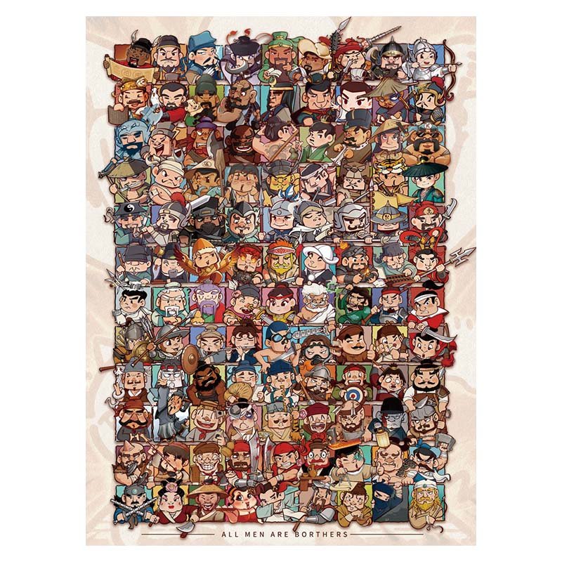 Botop-1000pcs Jigsaw Puzzle-All Men Are Brothers
