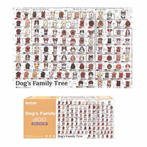 Botop-300pcs Jigsaw Puzzle-Dog's Family Tree