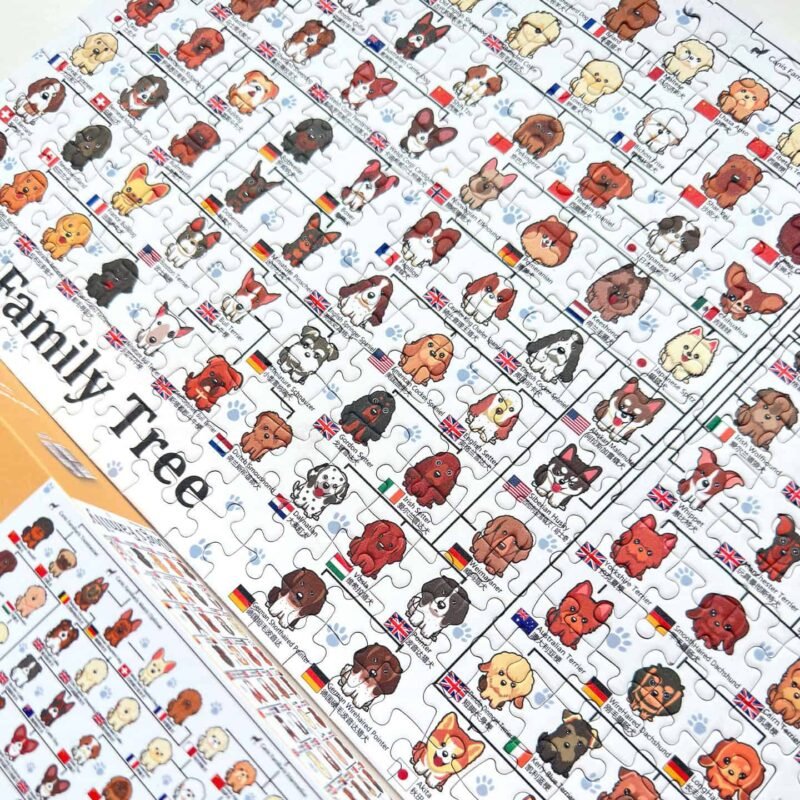 Botop-300pcs Jigsaw Puzzle-Dog's Family Tree
