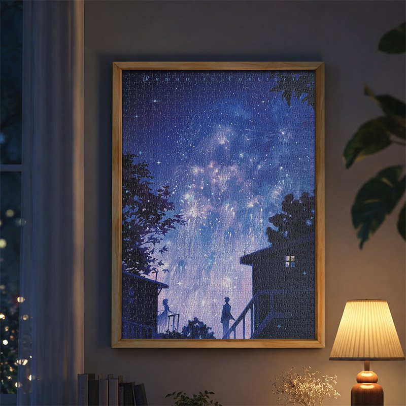 Botop Fusion-1000pcs Jigsaw Puzzle-Romantic Fireworks
