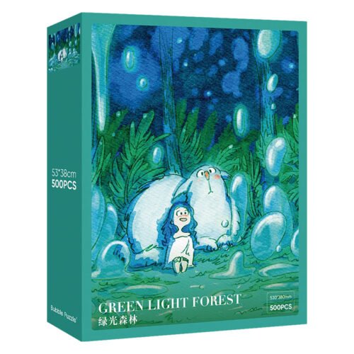 Bubble Puzzle-Green Light Forest Bubble Puzzle-500pcs Jigsaw Puzzle-Green Light Forest
